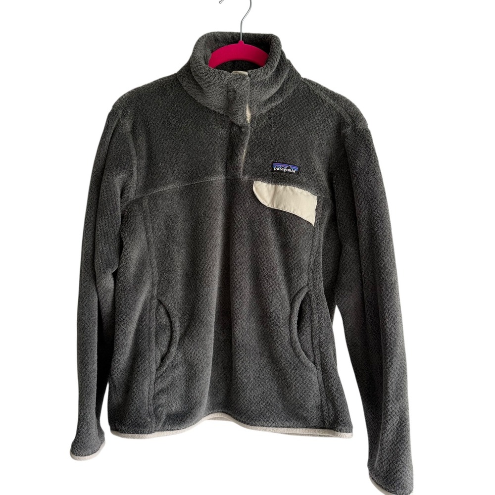 PATAGONIA Re-Tool Snap-T Ladies Gray Outdoor Pullover, M‎